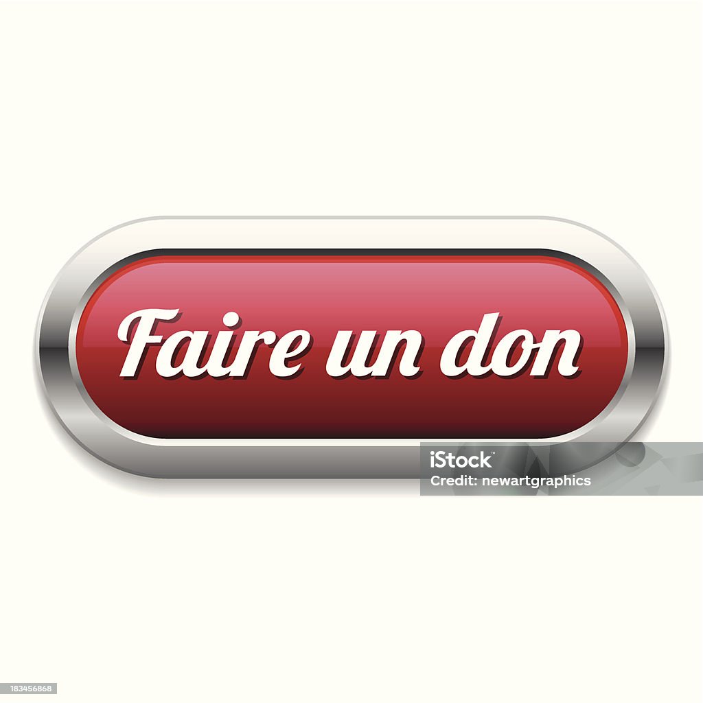 Red Donation Button Red Long Donate Button Stock Illustration - Download Image Now ...