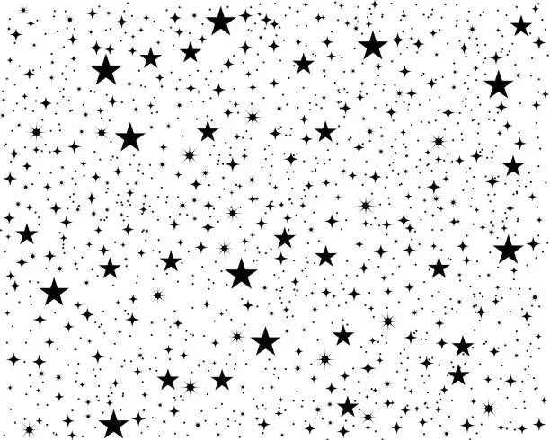 Vector illustration of stars pattern