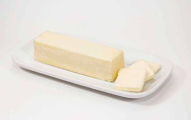 istock Stick of Butter on a White Dish 183459593
