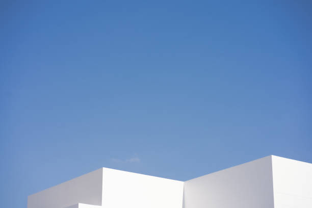 istock architecture and landscape concept with white building with clear sky background 1834597990