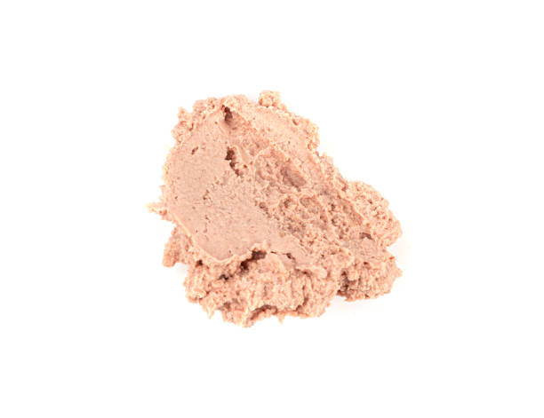 istock Meat Paste Isolated, Tuna Pate Smear, Chopped Liver Mousse, Fish Paste on White 1834665523
