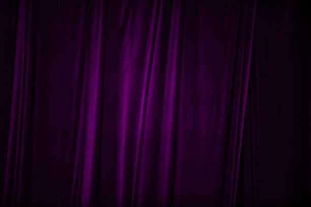 istock violet curtain in theatre. 1834694105