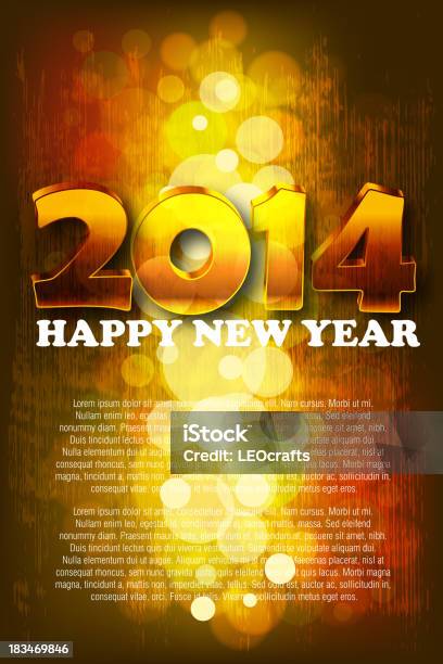 2014 Красивые Новогодние Фон — стоковая векторная графика и другие изображения на тему 2014 - 2014, Абстрактный, Бенгальский огонь