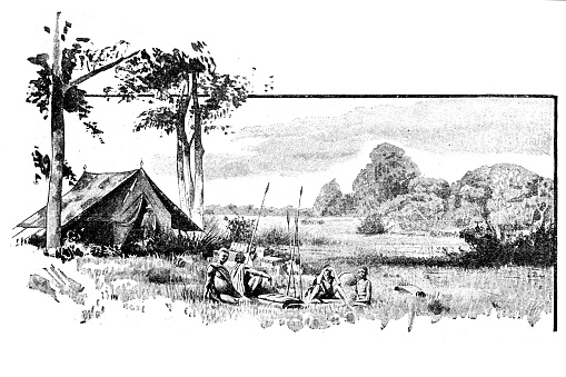 Camp at Manyonyo on the lakeshore