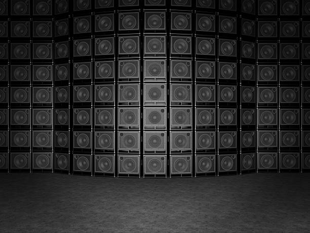 istock Wall of guitar amps 183475417