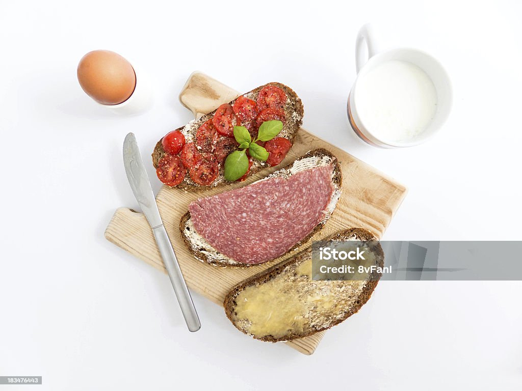 sandwiches de petit déjeuner - Photo de Beurre libre de droits