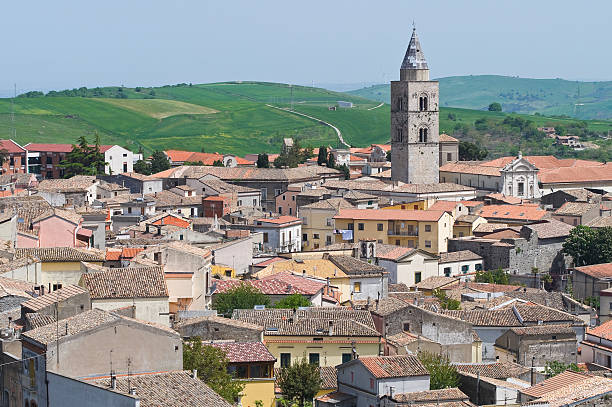 Panoramic view of Melfi. Basilicata. Italy.