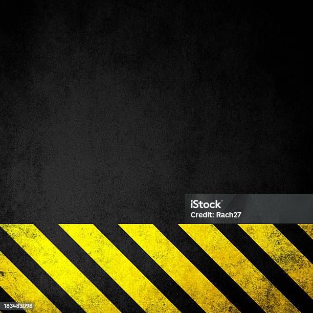 Grungy Hazard Background Stock Photo - Download Image Now - Abstract, Alertness, Backgrounds