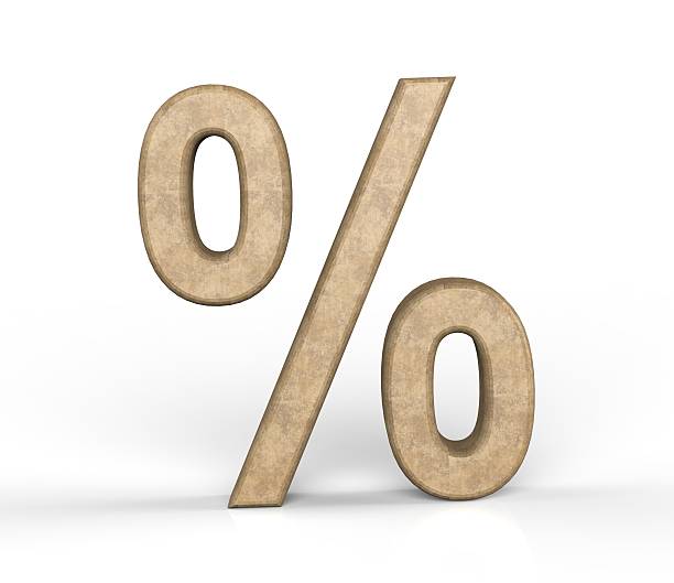 istock Bussines symbols. 3D percentage 183485537