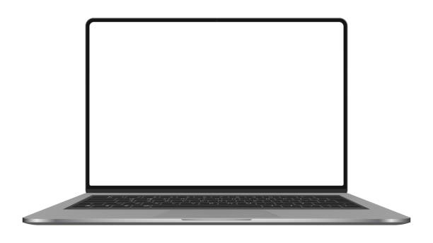 istock Laptop with transparent screen. Laptop mockup. Stock royalty free 1834899561