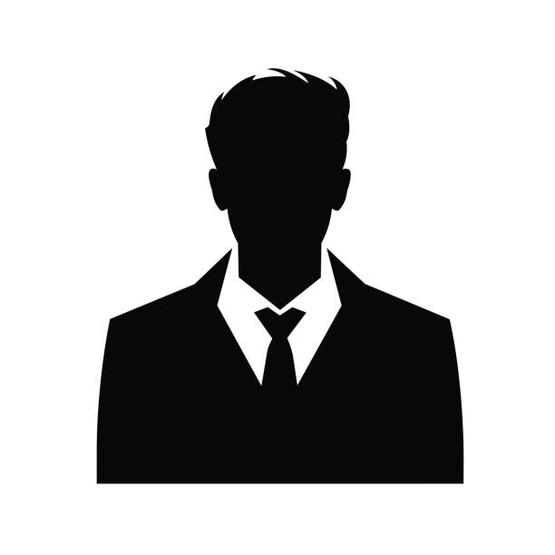 istock Man Facial Expressions with Vibrant mood, simple flat black and white icon Silhouette, Human Artistic Logo Silhouette. 1834926780