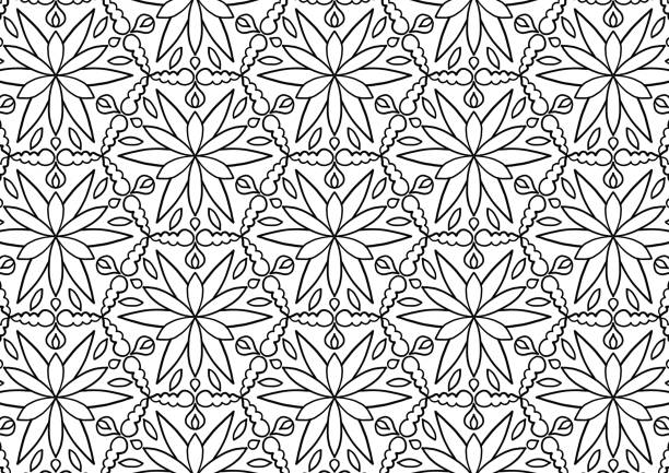 istock Abstract  pattern with blooming flowers and leaves.natural illustration with  flowers background. 1834933773