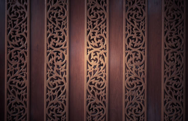 wooden wall, wood texture with natural patterns