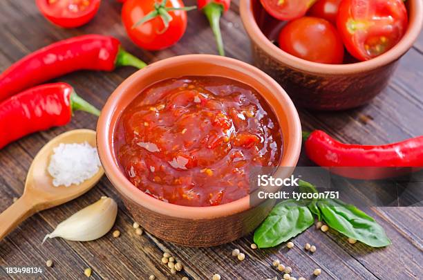 Sauce Stock Photo - Download Image Now - Jar, Pizza, Backgrounds