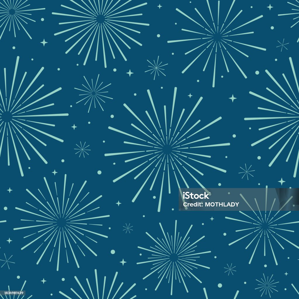 Firework Abstract Patterns Firework Seamless Repeat Pattern Vector Background Festive Luxurious ...