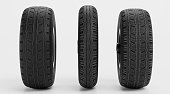 Realistic 3D Render of Tyres