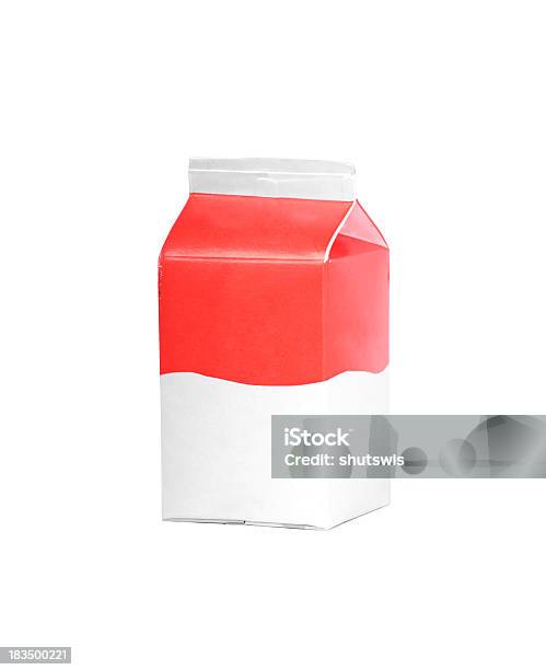 Photo libre de droit de Boîte En Carton De Lait Ou De Jus De Fruits banque d'images et plus d'images libres de droit de Aliment - Aliment, Bleu, Boisson