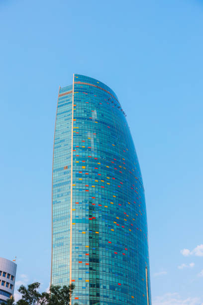 istock Beautiful modern architecture on a sunny day in Kuwait City 1835008491