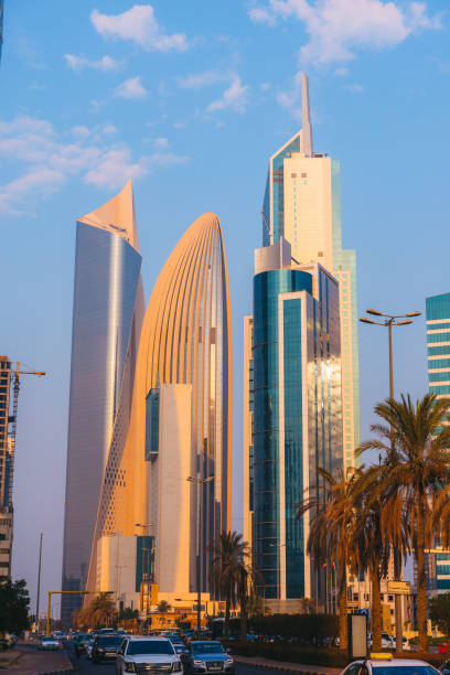 istock Beautiful modern architecture on a sunny day in Kuwait City 1835008492