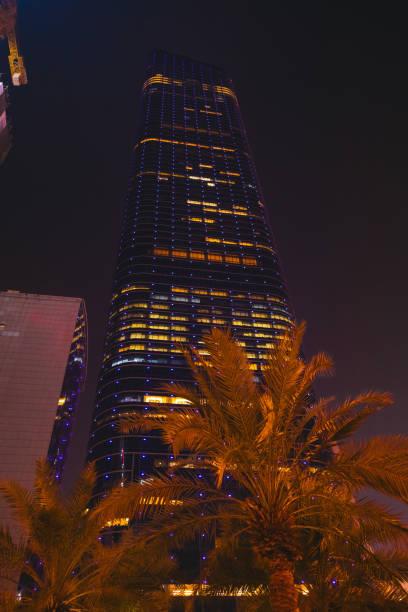 istock Modern architecture and skyscrapers at night in Kuwait City 1835009584