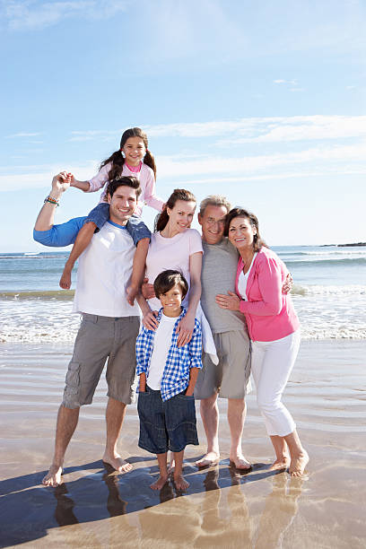 istock Multi generational family enjoying a beach holiday together 183501957