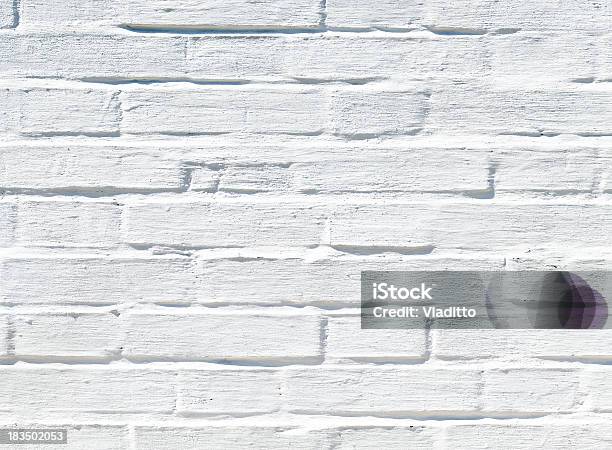 Bianco Muro Di Mattoni Texture - Fotografie stock e altre immagini di Architettura - Architettura, Argilla, Bianco