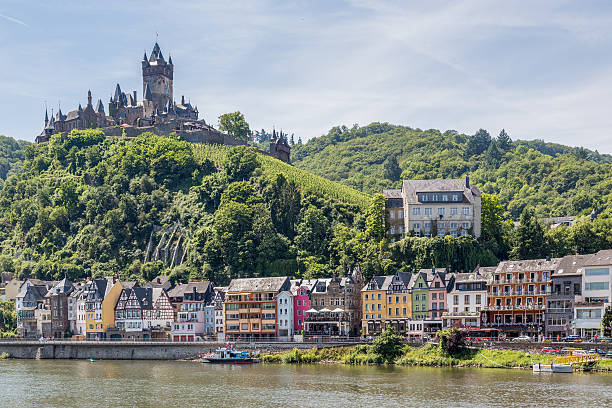 istock Cochem with castle along river Moselle in Germany 183502557