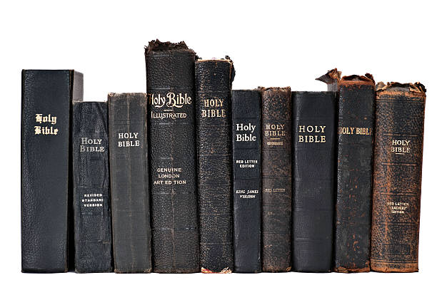 Old Bibles stock photo