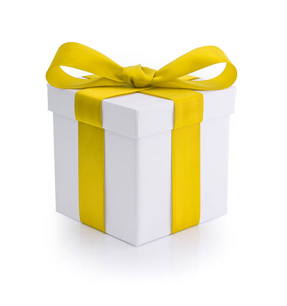 istock Gift - Yellow Gold Ribbon 183506523