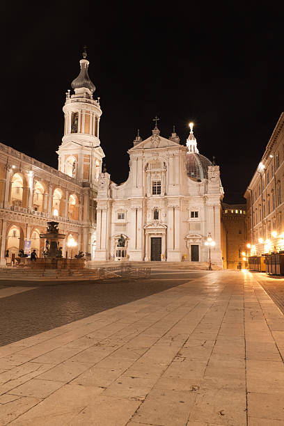 Sanctuary of Loreto, Italy stock photo