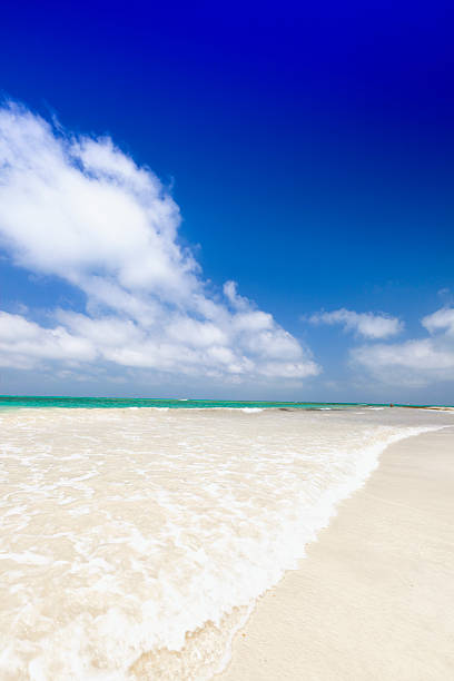 istock Waves in a Carribean white sand beach 183507546