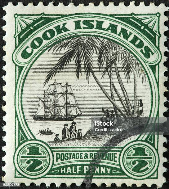 Captain Cook Stockfoto und mehr Bilder von Altertümlich - Altertümlich, Briefmarke, Entdeckung