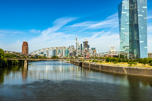 Skyline Frankfurt with River Main