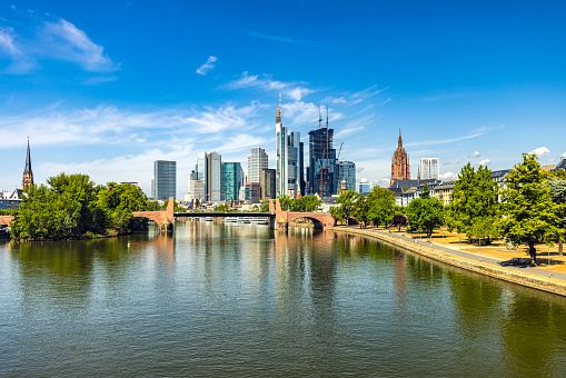 Skyline Frankfurt with River Main