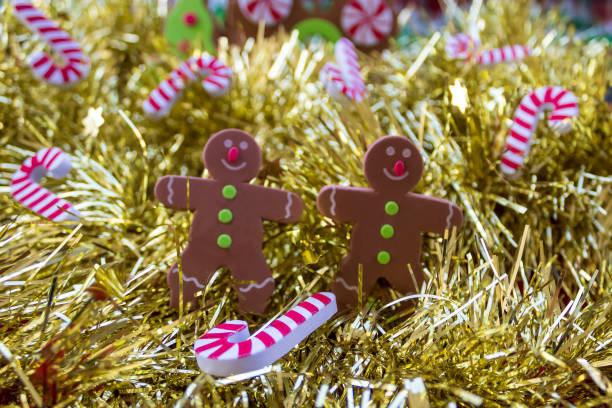Golden Christmas composition