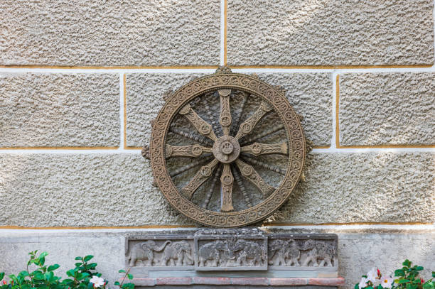 stone wheel engraved in the walls of Konark Sun Temple
