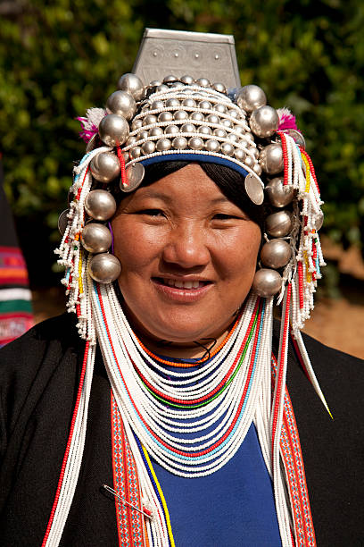 istock Thailand, traditionally dressed Akha hill tribe woman. 183510252