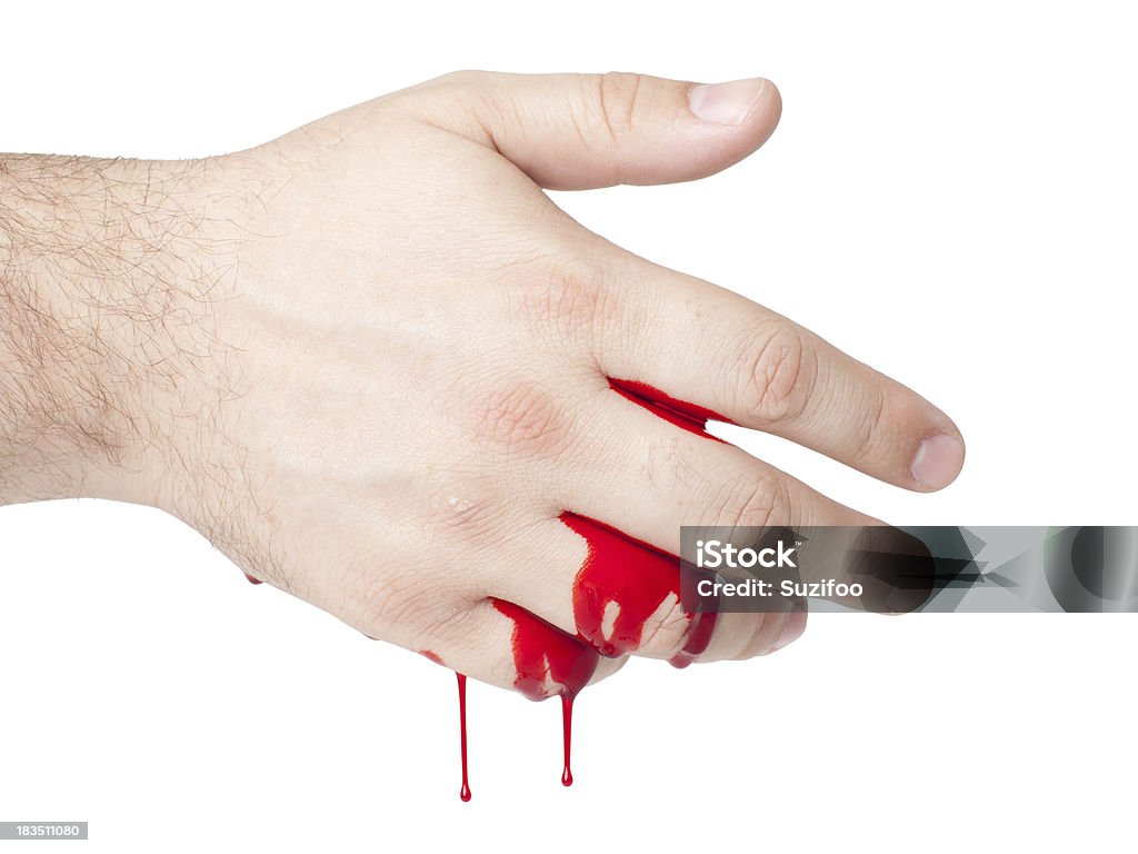 bloody de mano - Foto de stock de Gota - Líquido libre de derechos