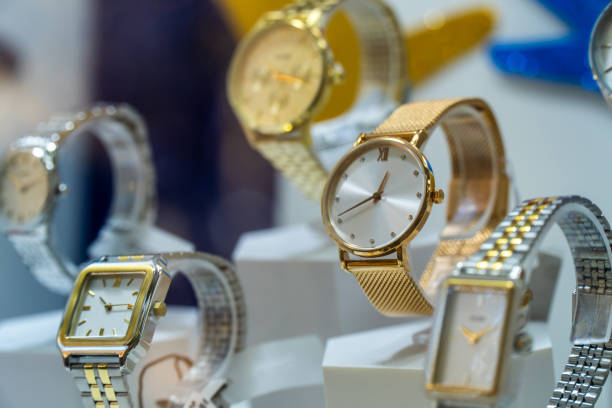 istock Luxury watches gold silver classic male design 1835110835