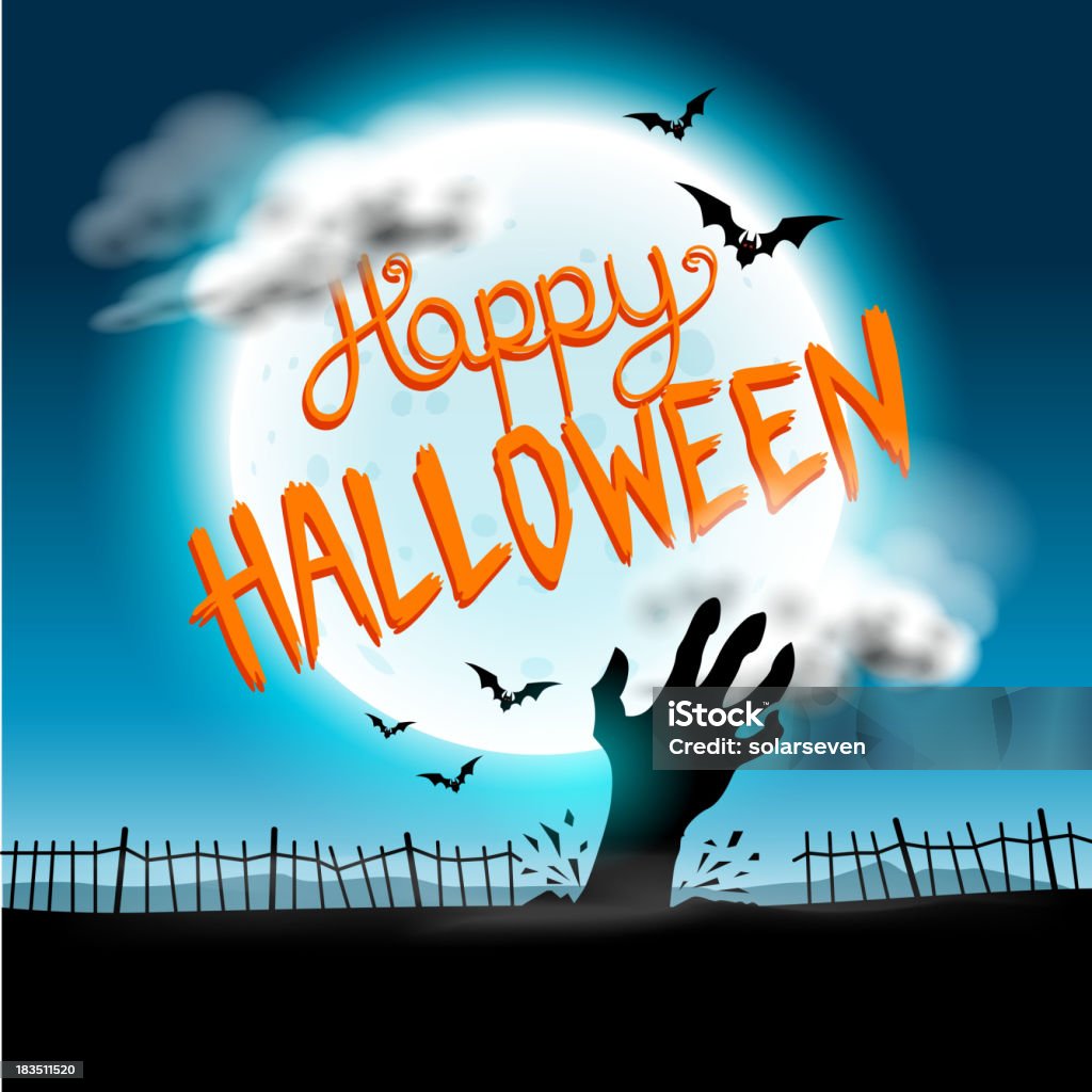 Happy Halloween tło - Grafika wektorowa royalty-free (Halloween)