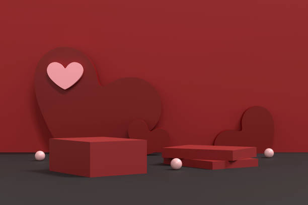 istock Happy Valentine's Day Background 3D Illustration 1835117915