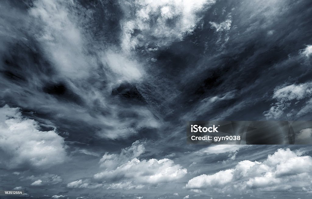 Dark clouds Background of dark clouds before a thunder-storm Accidents and Disasters Stock Photo