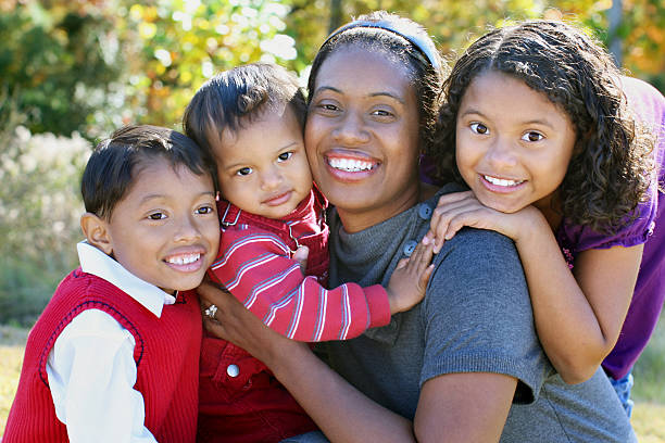 istock Mother with 3 kids 183513688
