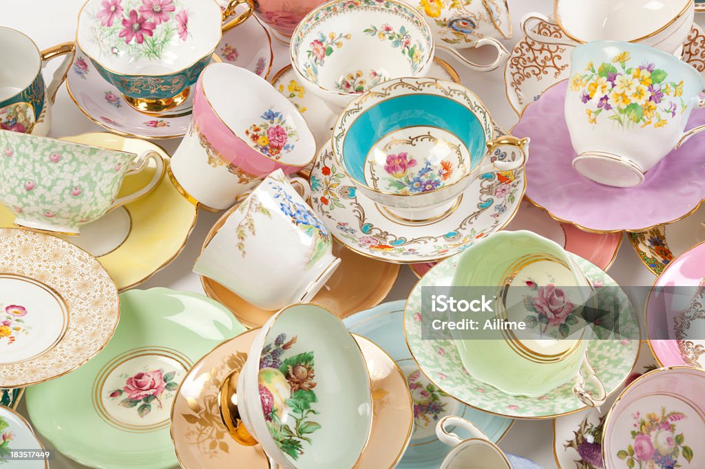 Tempo do chá - Royalty-free Porcelana Foto de stock