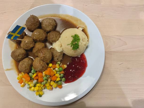 istock Sweden meatball dish close up view 1835179661