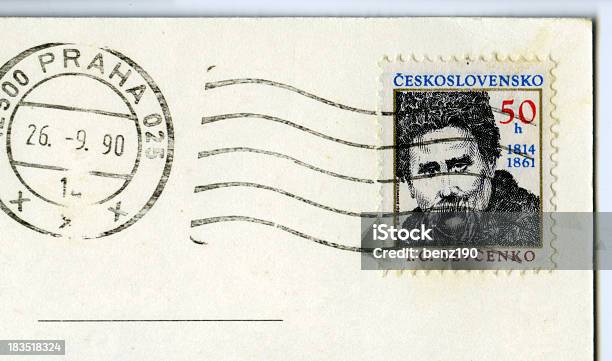 Checoslovaquia Sello Postal Foto de stock y más banco de imágenes de Anticuado - Anticuado, Antigualla, Antiguo