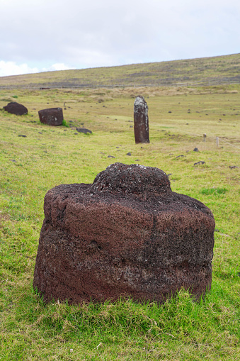 Rapa Nui Rano Raraku Moai Statues Easter Island Chile