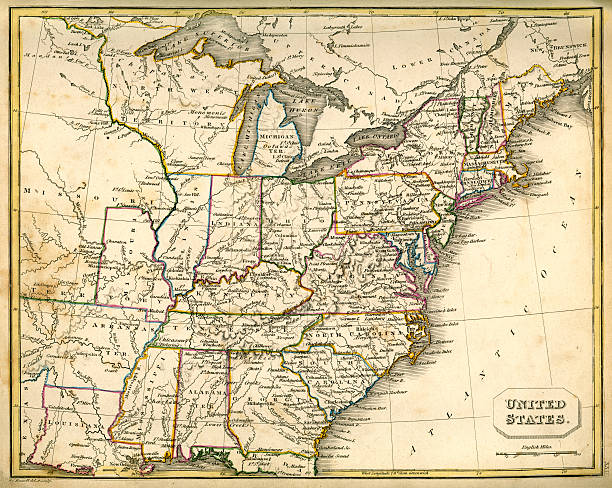 istock Antquie Map of the United States 183520287