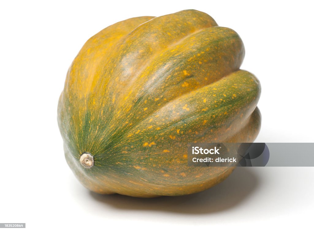 Courge poivrée coloré isolé sur fond blanc avec ombre - Photo de Aliment libre de droits