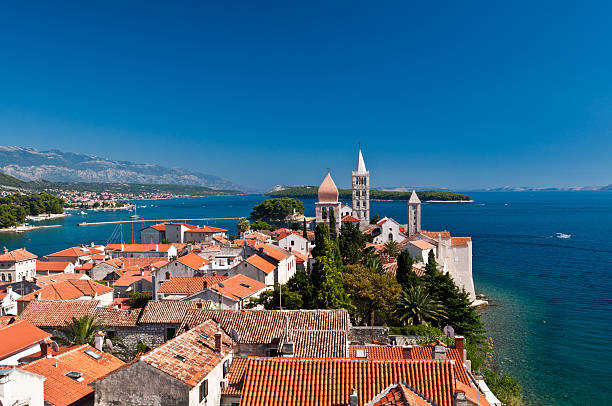 istock View of Rab from the bell tower 183521321